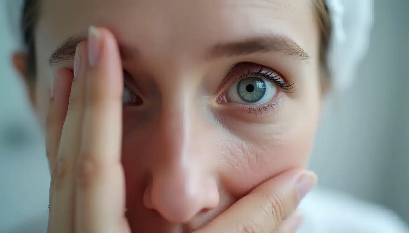 Göz altı morluğu değerlendirmesinde yakın plan cilt ve göz çevresi analizi