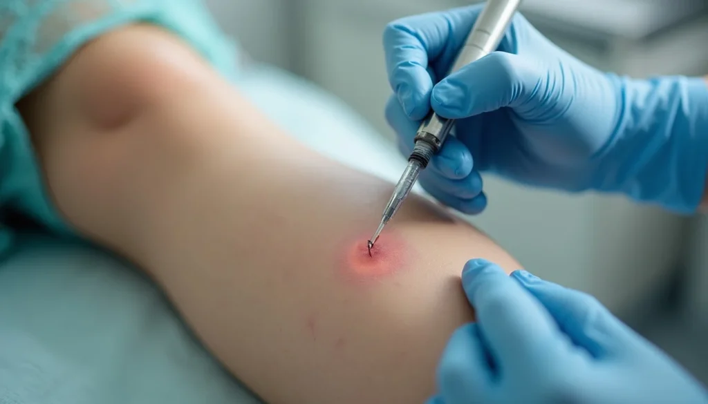 Skleroterapi ile kılcal damar ve varis tedavisi uygulaması