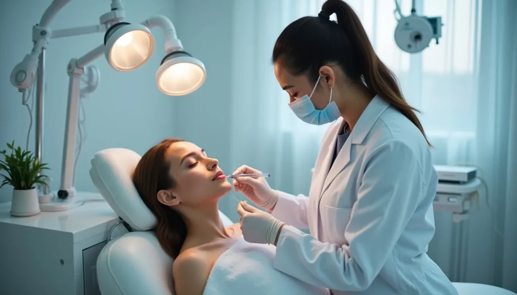 Dermatoloji kliniğinde yanak dolgusu uygulaması gerçekleştirilmesi