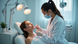 Dermatoloji kliniğinde yanak dolgusu uygulaması gerçekleştirilmesi